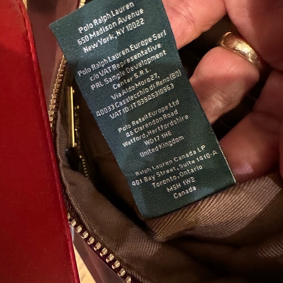 Lauren by Ralph Lauren  Dark Maroon Hobo bag - Picture 13 of 15